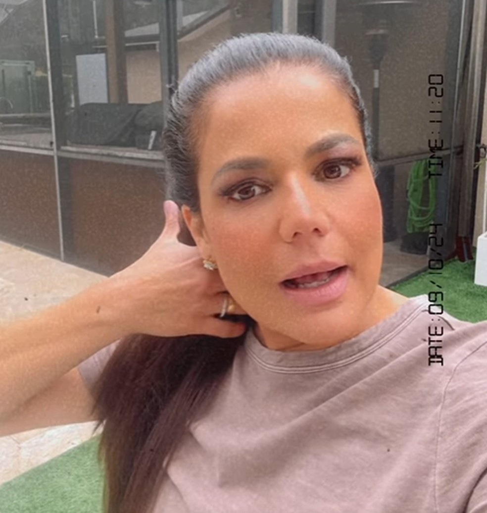 Nivea Stelmann fala sobre furacão Milton nas redes sociais — Foto: Reprodução/Instagram