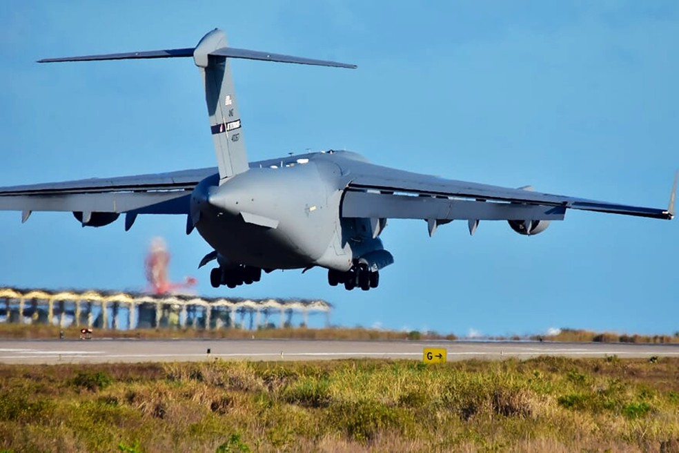 Avião na Base Aérea localizada em Parnamirim (Arquivo) — Foto: Pedro Vitorino