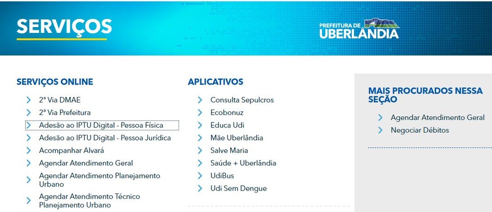 Plataforma IPTU Digital é aberta para novos registros e atualização ...