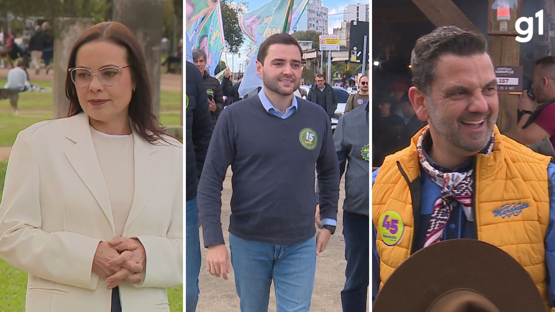 Eleições 2026: veja como foi o dia dos candidatos ao governo do RS nesta segunda-feira, 7