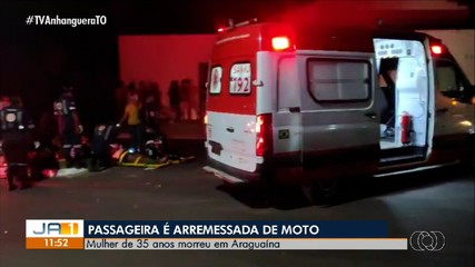 Passageira morre ao ser arremessada de motocicleta após batida entre moto e carro