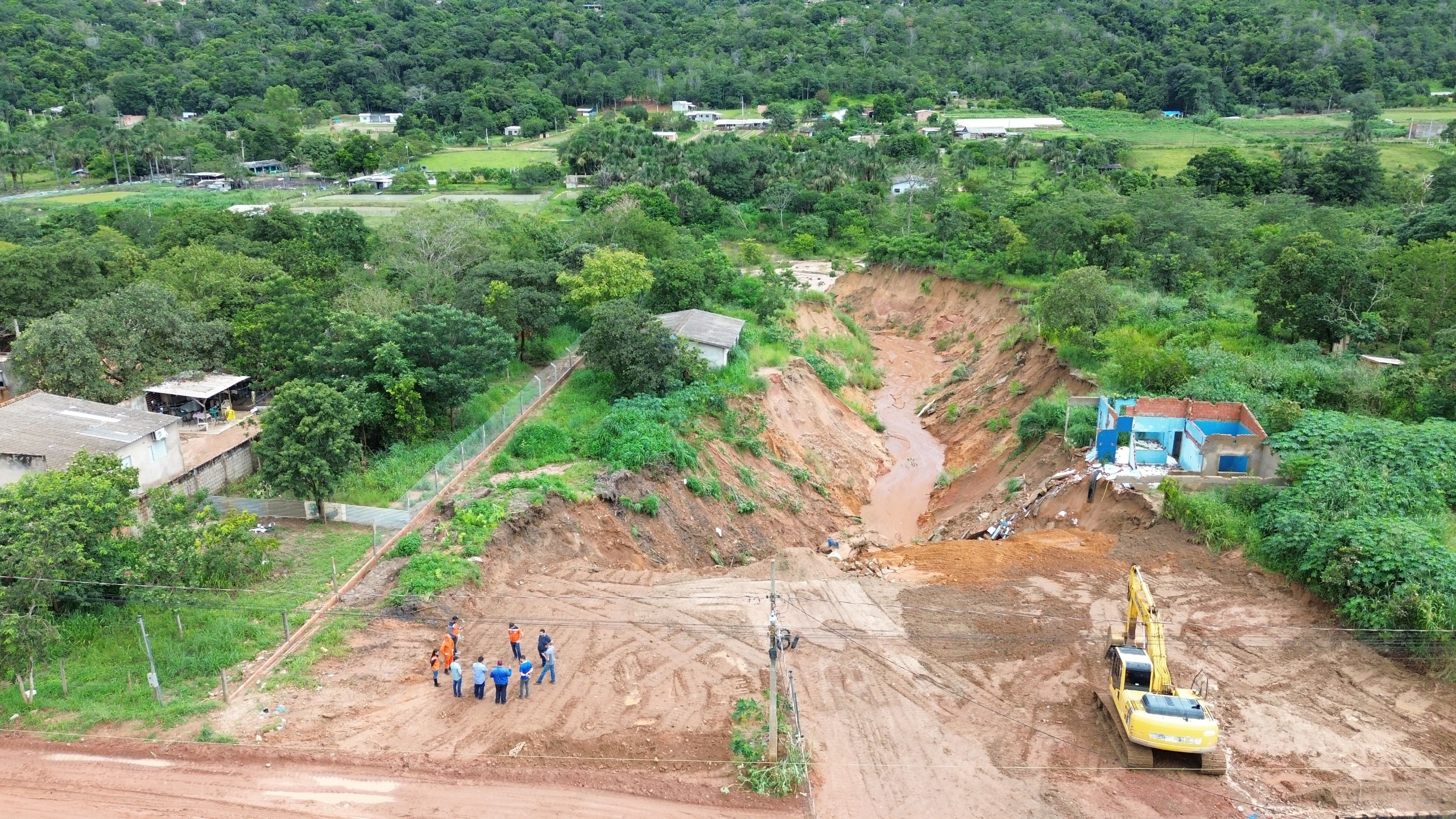 Distrito de MT tem risco de deslizamento de terra por causa das fortes chuvas