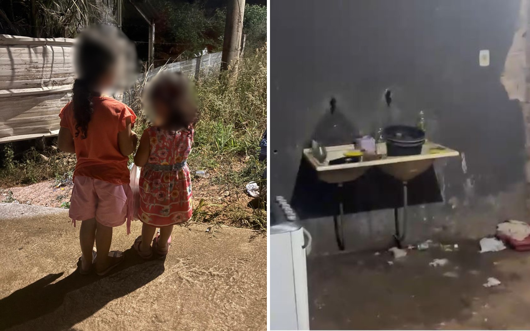 Meninas são encontradas sozinhas em casa após 12 horas sem comer, diz Conselho Tutelar