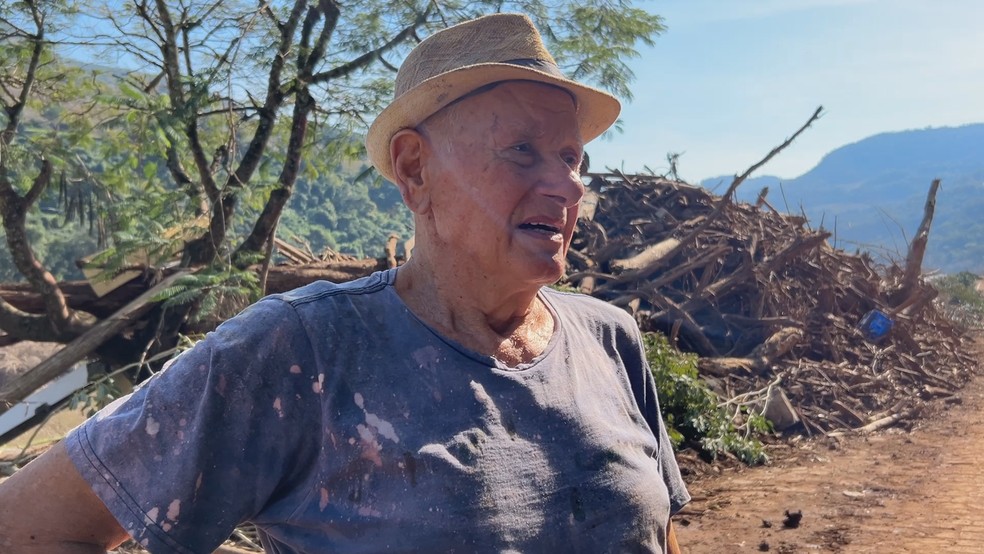 Aposentado Nordélio Faccin, de 82 anos, morador de Bento Gonçalves — Foto: Reprodução/RBS TV