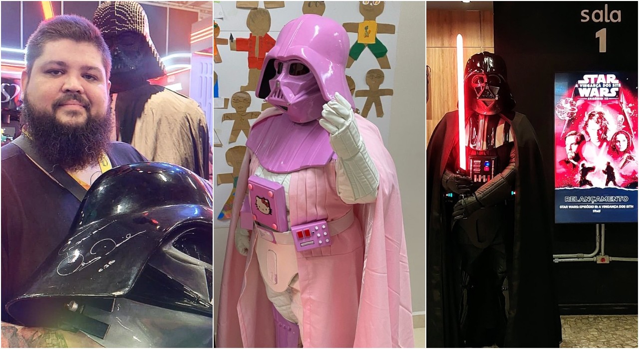 Darth Vader rosa, líder 'sith' das coxinhas de Sorocaba e dono de capacete autografado pelo C3PO celebram 'Star Wars Day'