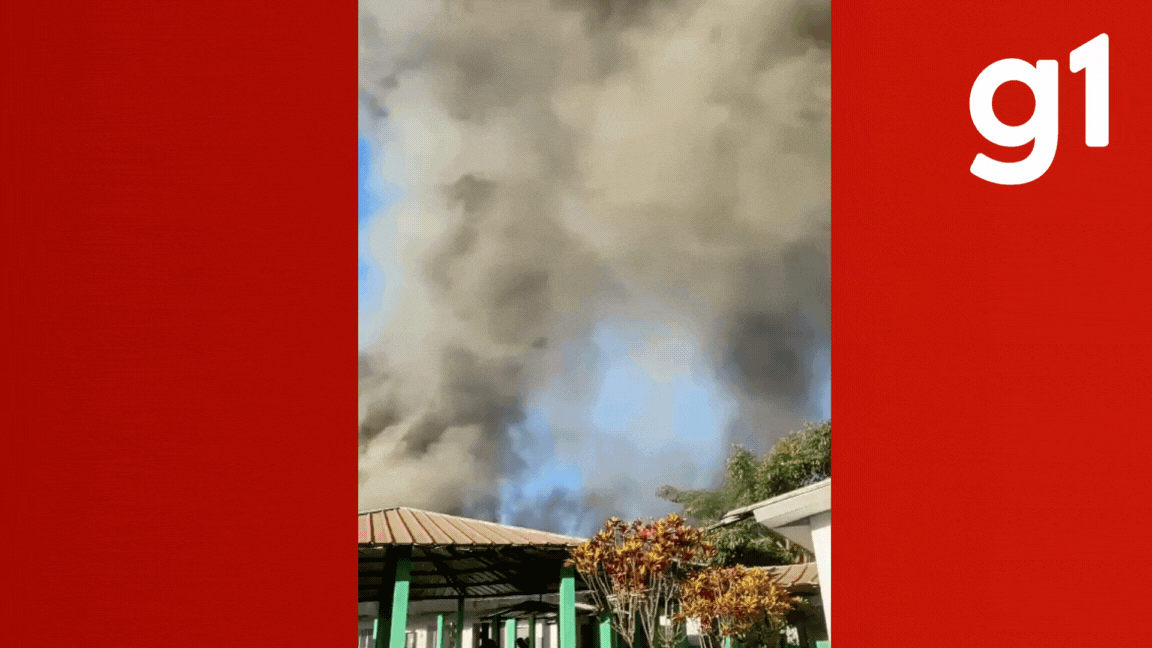Incêndio atinge escola municipal de Sinop (MT) e é controlado por funcionários 
