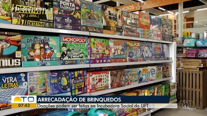 Projeto Incubadora Social da UFT arrecada doações de brinquedos para crianças