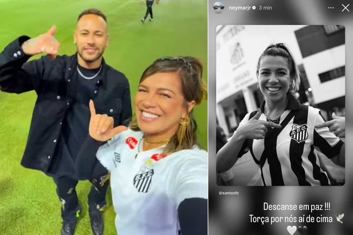 Neymar lamenta morte de Naty Potira aos 39 anos: ‘Torça por nós aí de cima’