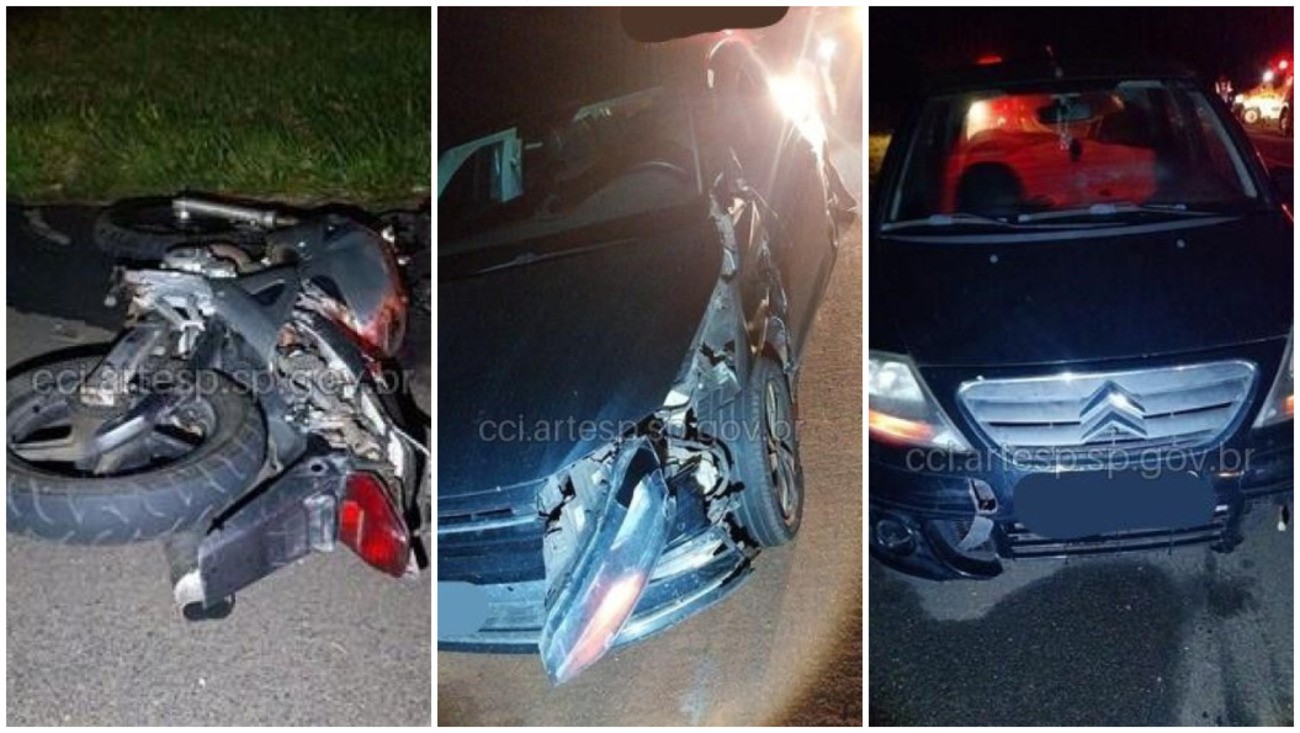 Motociclista morre após bater em carro e ser atropelado por outro em rodovia no interior de SP