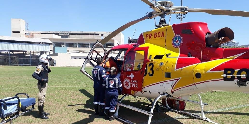 Motociclista perde a perna após colisão com carro em Baldim, na Grande BH