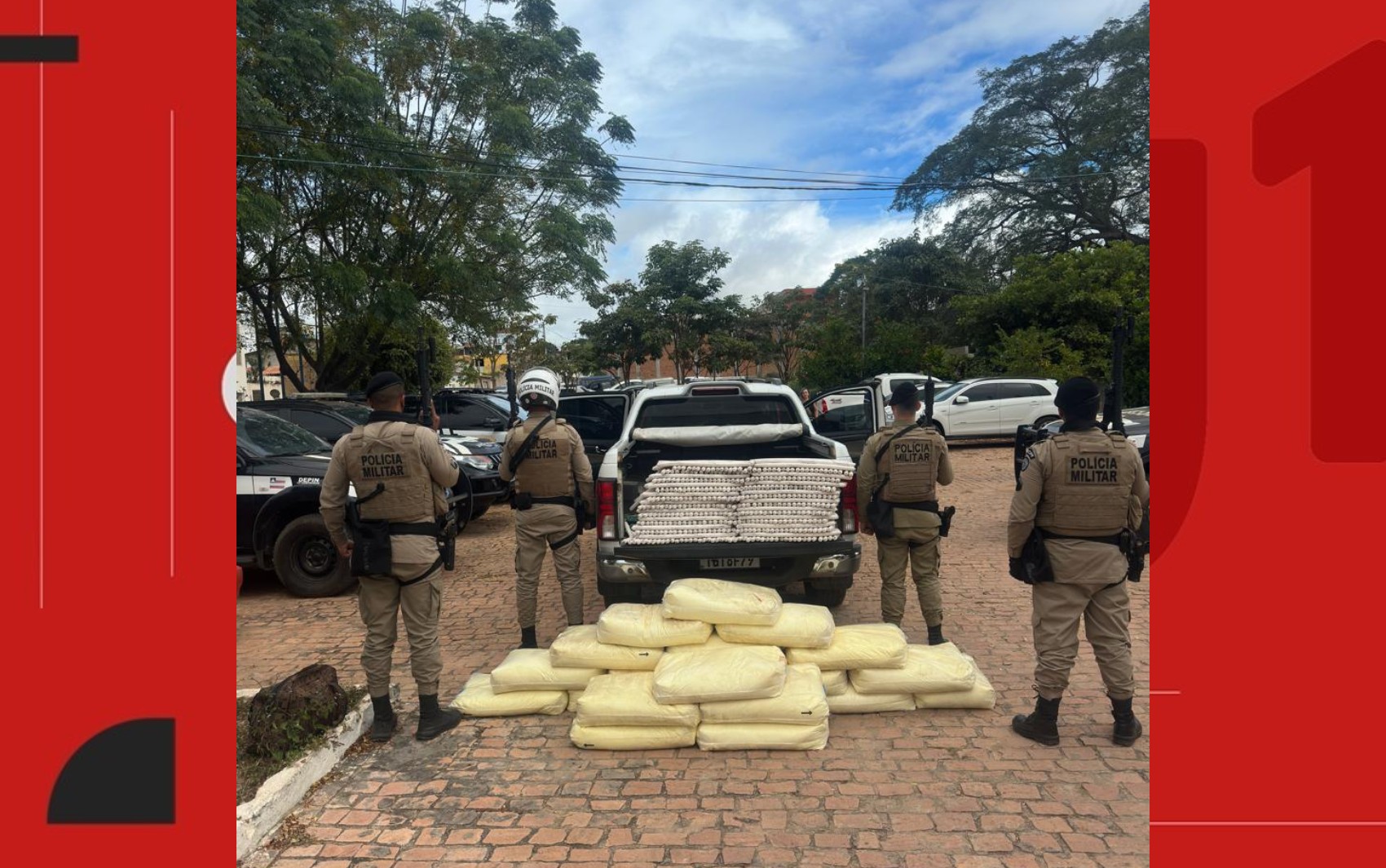 Material explosivo é apreendido em caminhonete na Bahia; suspeito transportava meia tonelada de nitrato de amônio