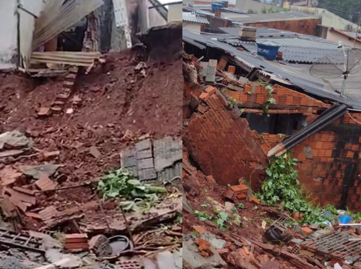 Temporal provoca alagamentos, desabamento de muro e interdição de casas em Jaú