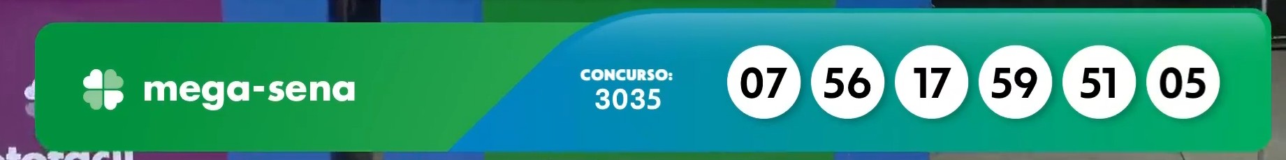 Mega-Sena, concurso 3035: confira os números sorteados