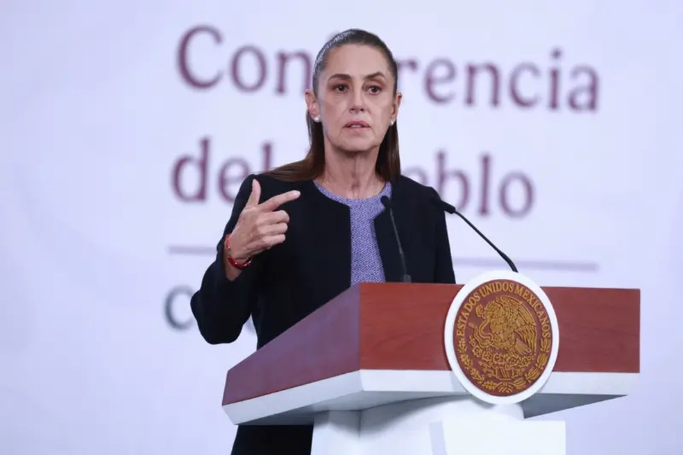 Sheinbaum afirma que os carregamentos de petróleo do México para Cuba têm uma motivação humanitária. — Foto: Anadolu via Getty Images
