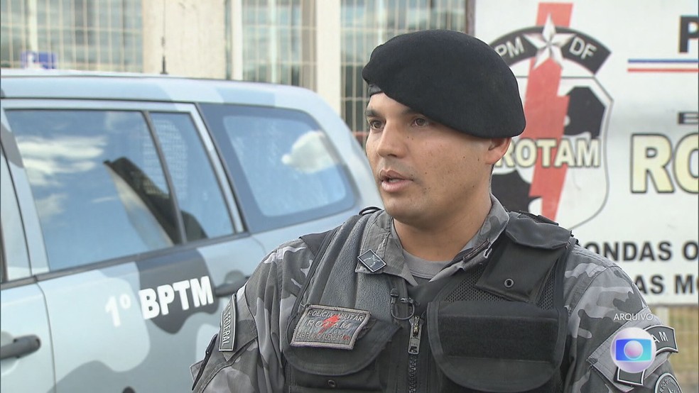 Major da Polícia Militar Flávio Silvestre Alencar, do Distrito Federal — Foto: JN