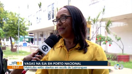 Matrículas para a alfabetização na EJA em Luzimangues estão abertas
