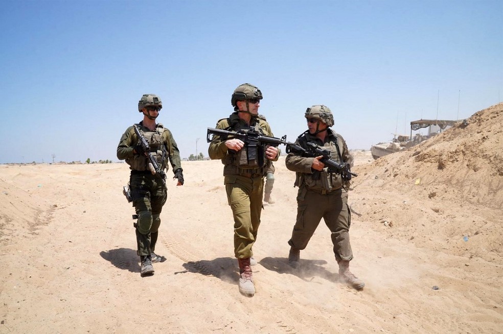 Foto liberada pelo Exército de Israel de operação em Gaza. — Foto: Israeli Army / AFP
