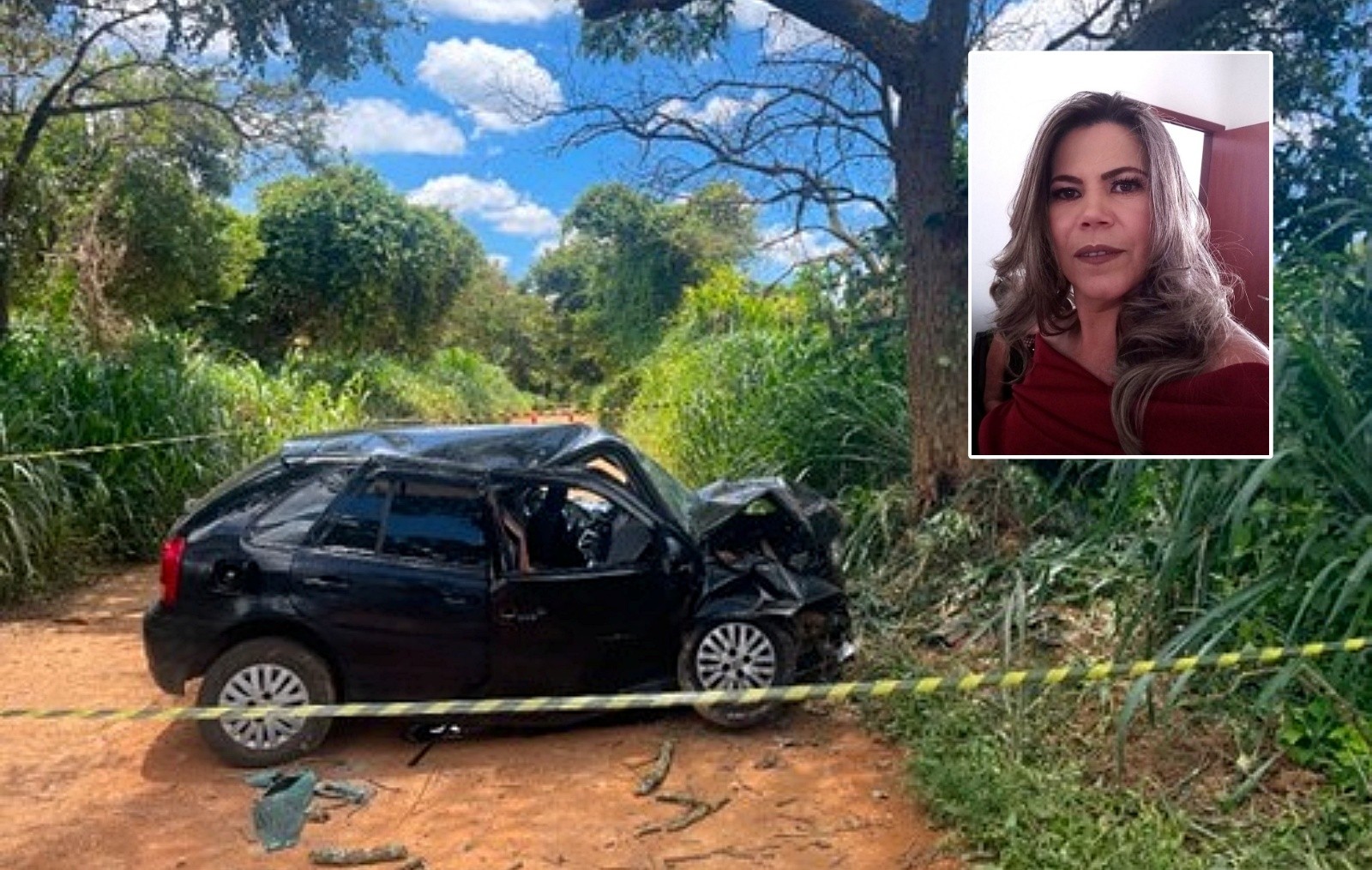 Mulher morre após bater em árvore em estrada rural de Boa Esperança
