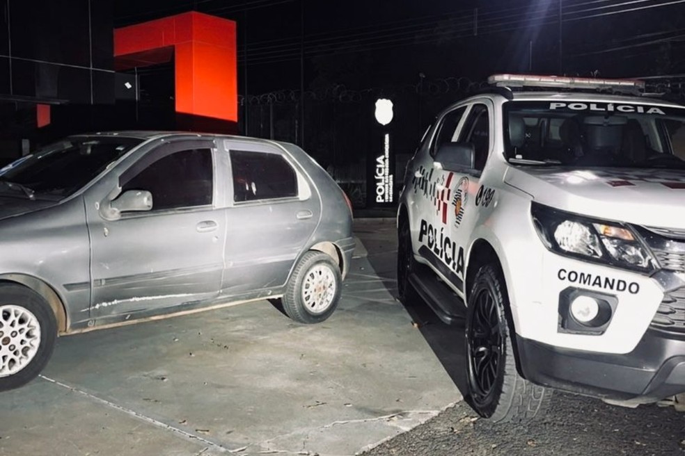 Homem agride vítima e rouba veículo durante negociação de compra e venda em Panorama (SP) — Foto: Reprodução/Polícia Militar