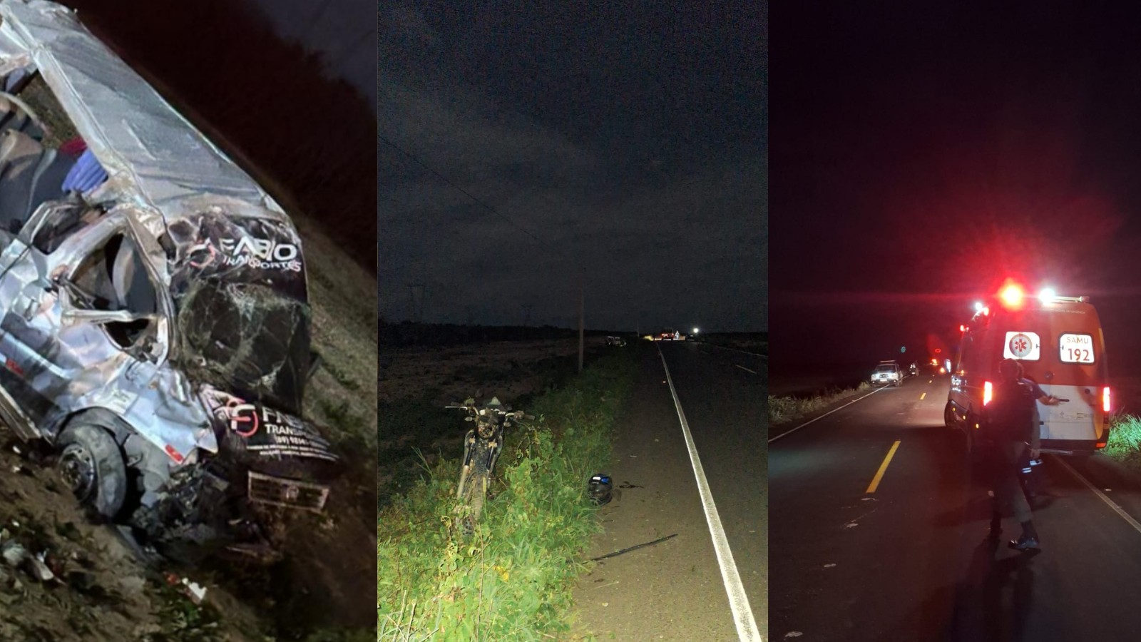 Três pessoas morrem em grave acidente entre carro, moto e van no Sul do Piauí; uma das vítimas era servidora de prefeitura