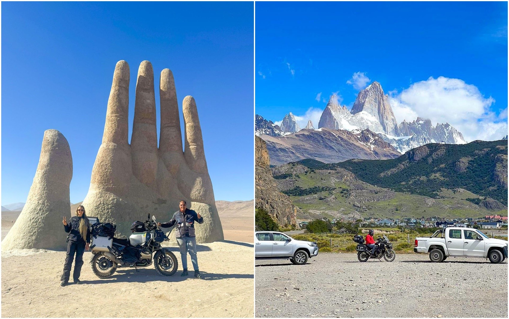 Entre desertos e imprevistos, casal goiano faz viagem de moto pela América do Sul 