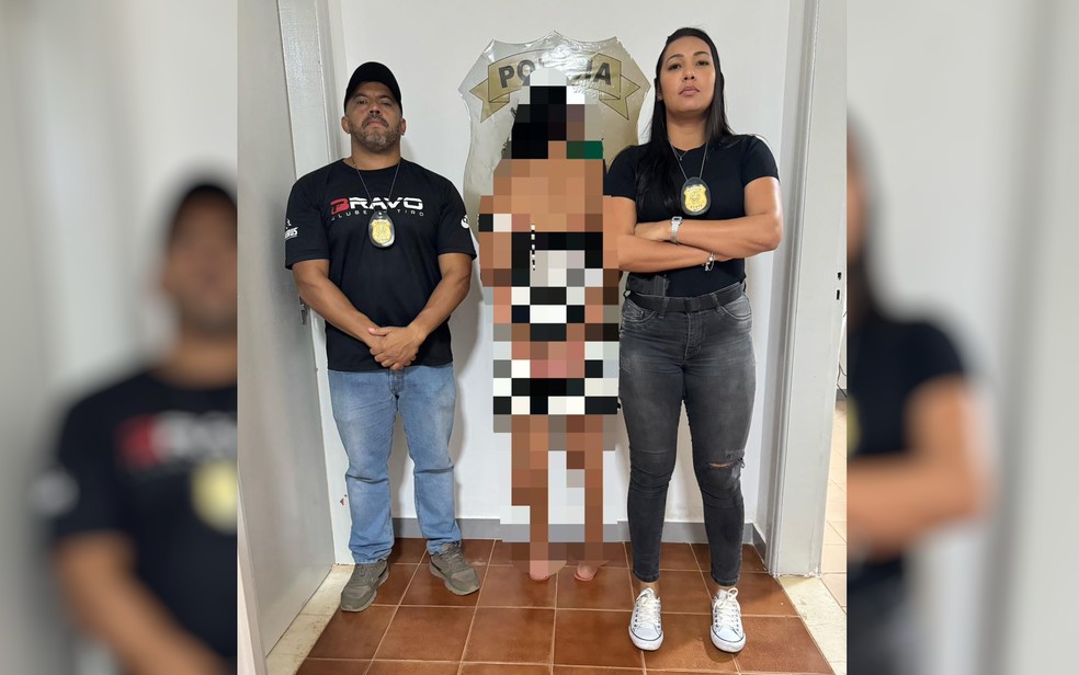 Mulher é presa suspeita de maus-tratos contra a filha de 4 anos, em Planaltina — Foto: Divulgação/Polícia Civil