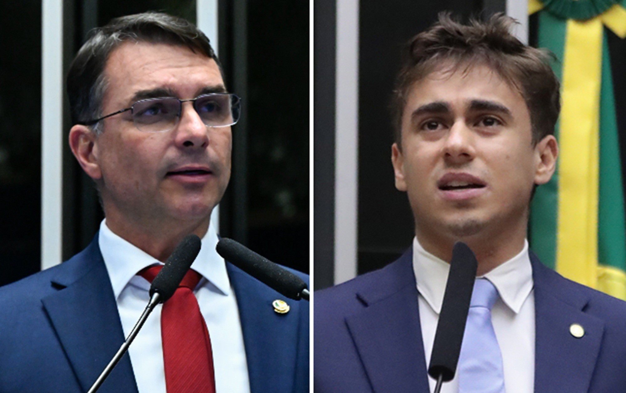 É #FAKE que vídeo mostre polícia achando 'fábrica de cliques' de Flávio Bolsonaro e Nikolas Ferreira; imagens foram criadas com IA