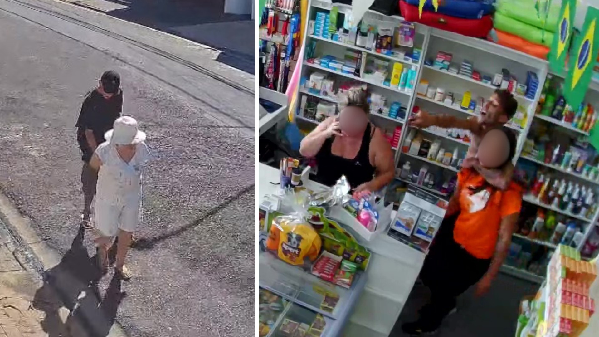 VÍDEO: foragido da saidinha é preso após assaltar mulher e fazer funcionárias reféns em pet shop