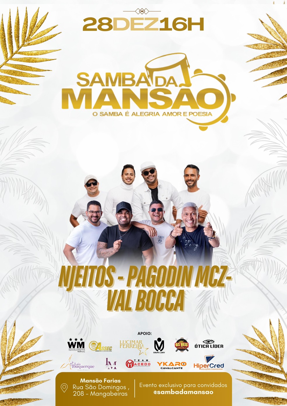 Pagode vai invadir a Mansão Farias — Foto: Reprodução