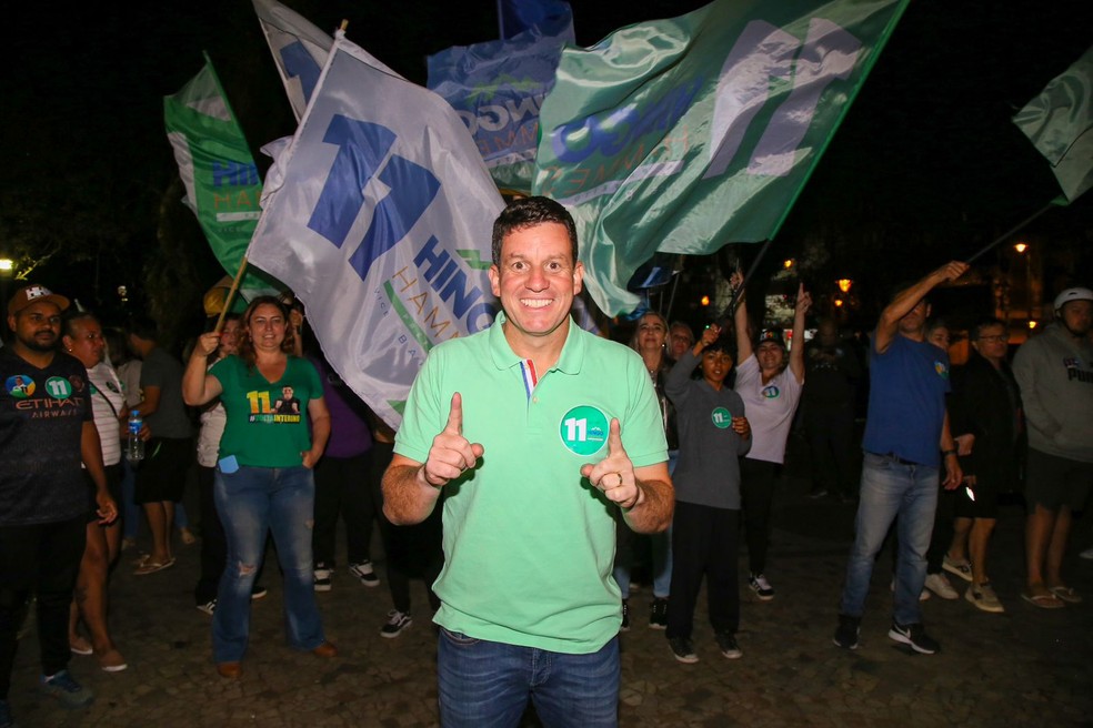 Hingo Hammes  (PP) vence as eleições no 2º turno em Petrópolis — Foto: Priscila Torquato/g1