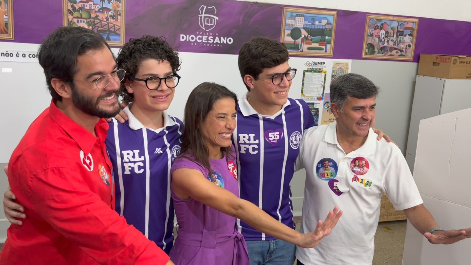 Raquel Lyra (PSD) vota em Caruaru
