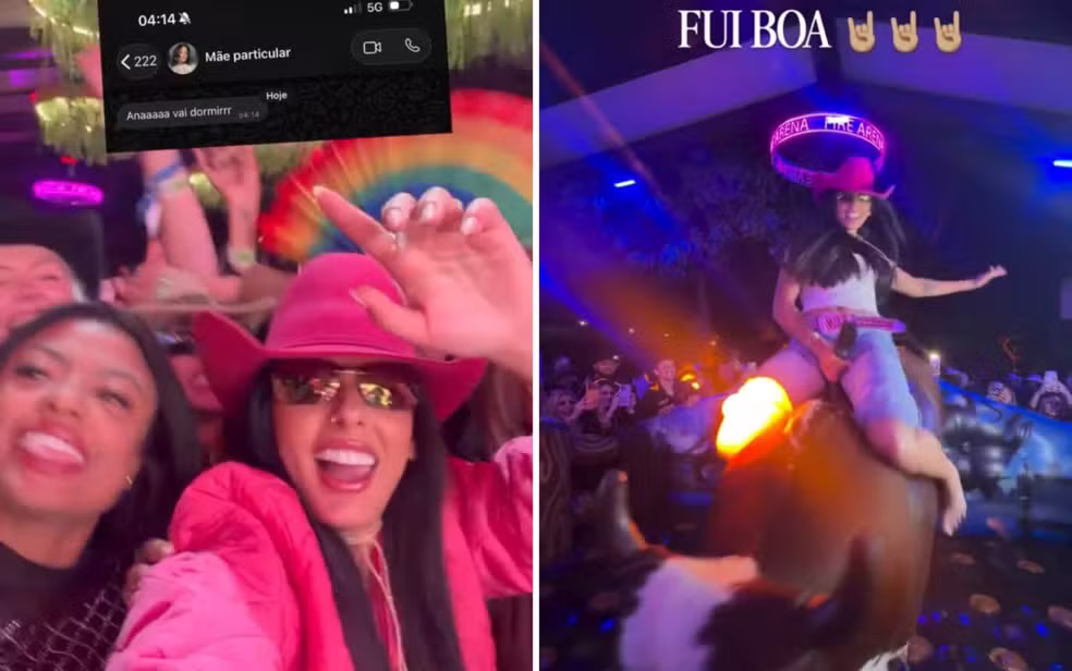 Ana Castela se diverte em after duplo no Barretão — Foto: Reprodução/Redes sociais