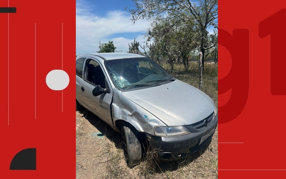 Idoso de 70 anos morreu após colidir motocicleta em carro em Riachão do Jacuípe — Foto: Brigada Anjos Jacuipenses