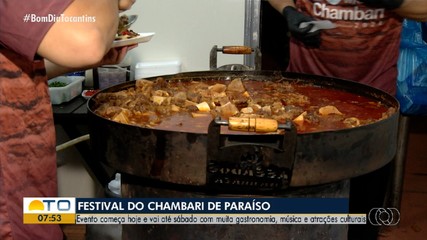 Festival do Chambari reúne gastronomia e cultura em Paraíso do Tocantins