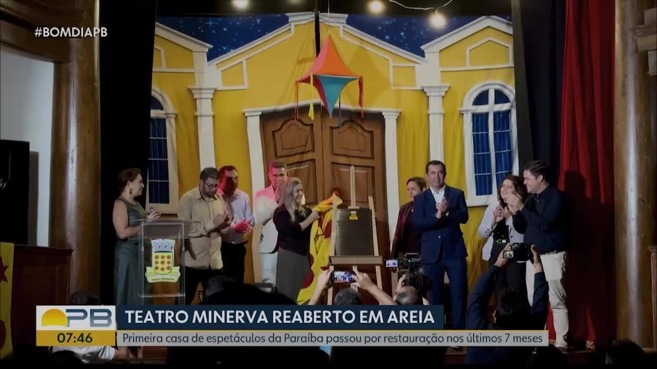 Teatro Minerva, mais antigo da Paraíba, volta a funcionar após meses em reforma