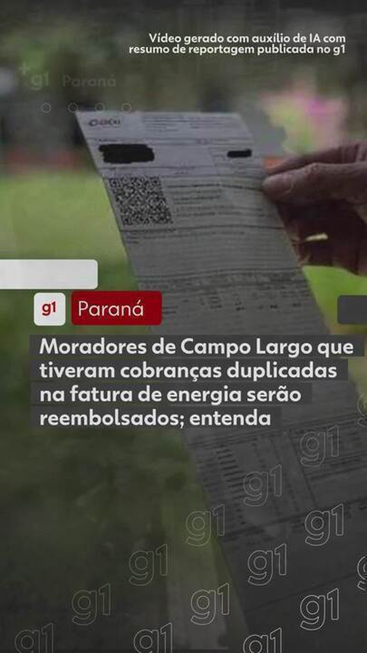 Moradores de Campo Largo que tiveram cobranças duplicadas na fatura de energia serão reembolsados; entenda