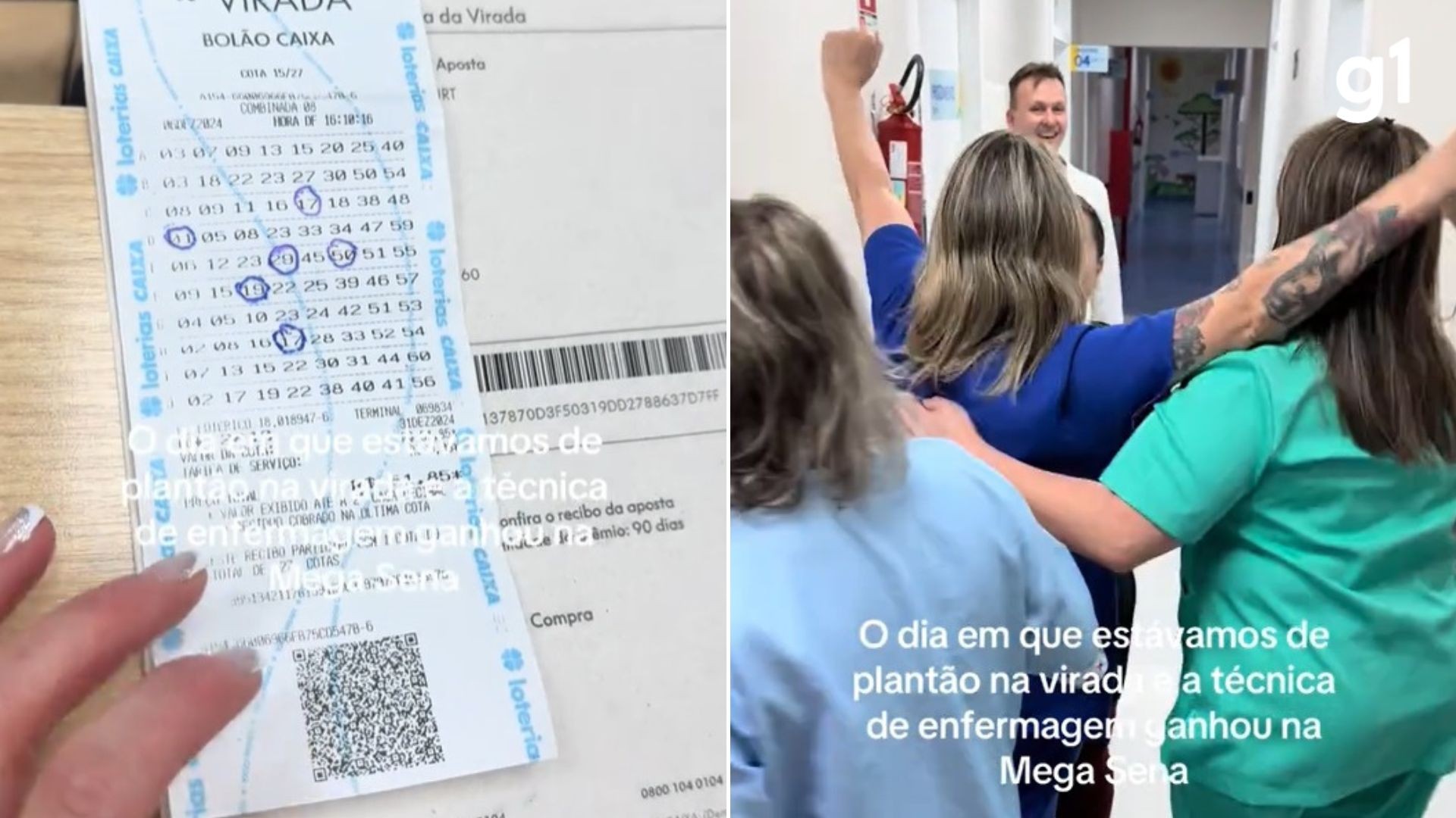 VÍDEO: técnica de enfermagem faz confusão e comemora ter 'ganhado' Mega da Virada em Passo Fundo