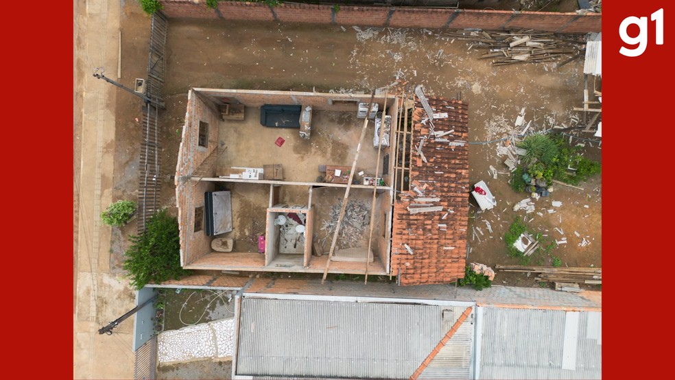 O relat&oacute;rio t&eacute;cnico que fundamenta o decreto aponta que algumas casas tiveram danos parciais ou totais. &mdash; Foto: Prefeitura de Vera (MT)