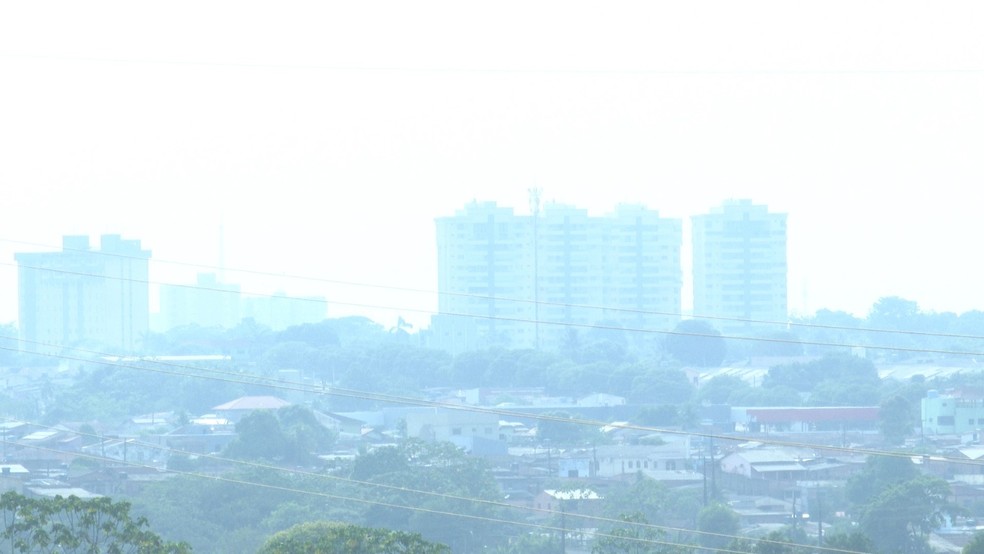 Porto Velho registra o pior qualidade de ar do Brasil. &mdash; Foto: Tiago Frota