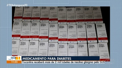 Tocantins receberá mais de dois mil tubetes de insulina glargina pelo SUS