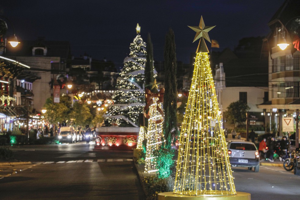 Decoração Natal Luz em Gramado — Foto: Cleiton Thiele/ SerraPress