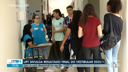 UFT divulga resultado final do vestibular 2025/1