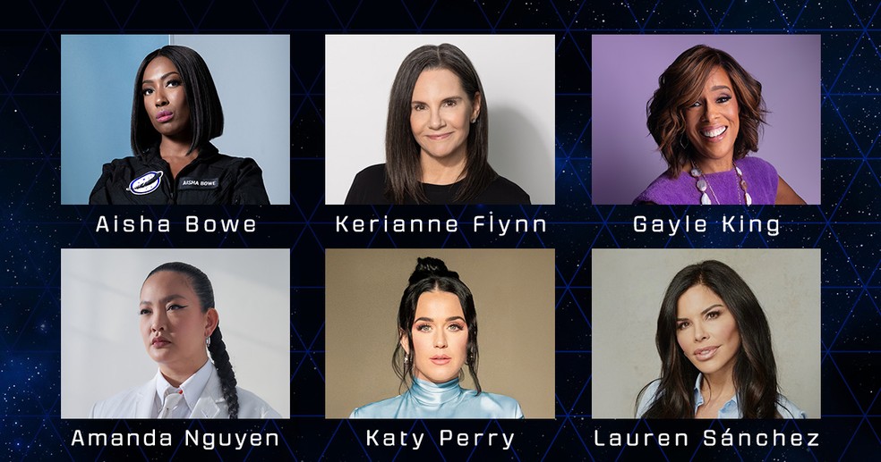 Katy Perry vai viajar ao espaço em missão da Blue Origin — Foto: Divulgação/Blue Origin