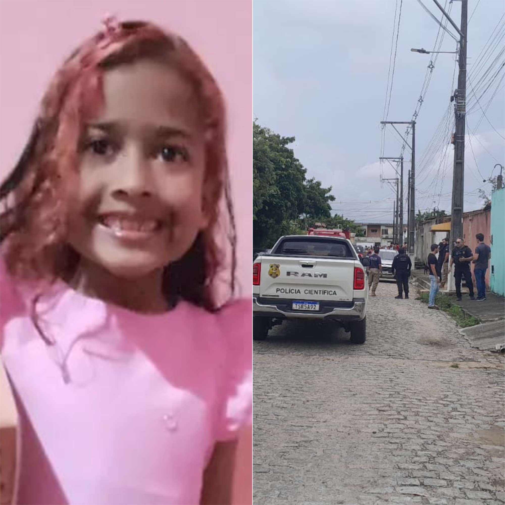 Menina de 7 anos é encontrada morta no quintal da casa de ex-padrasto em Natal