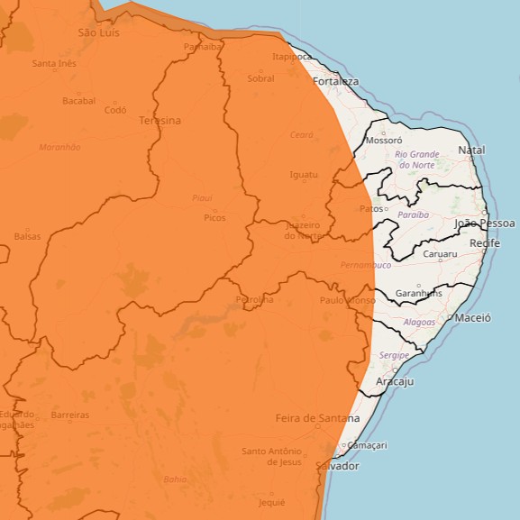 Pela terceira vez, Inmet renova alerta de 'perigo' para chuvas intensas em cidades de Pernambuco