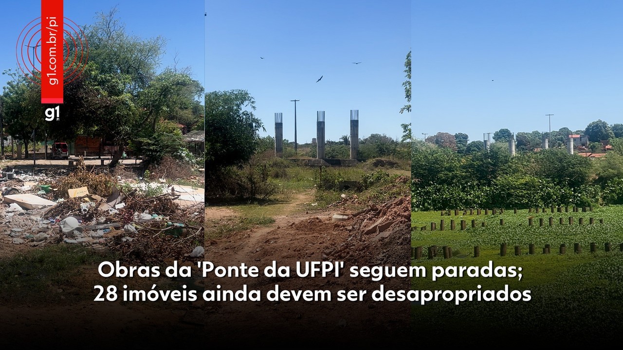 Obras da 'Ponte da UFPI' seguem paradas; 28 imóveis ainda devem ser  desapropriados  