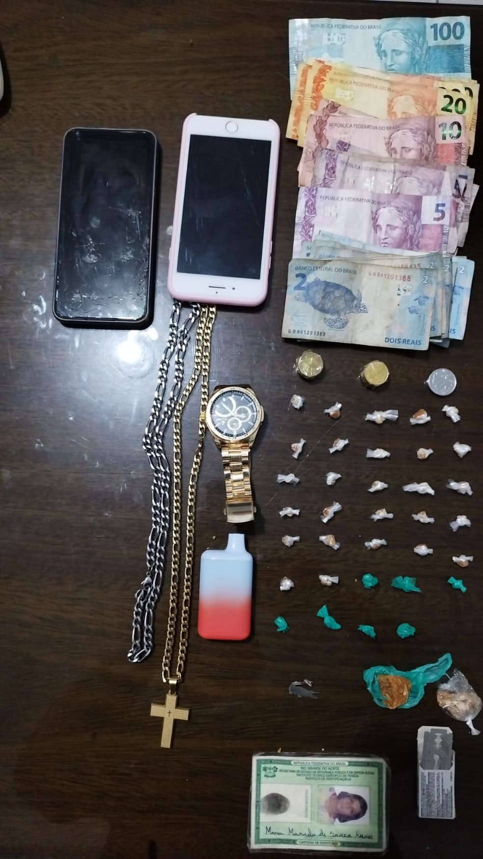 Material apreendido na Operação Nômade — Foto: Divulgação