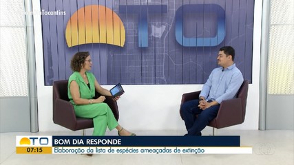 Bom Dia Responde: biólogo explica sobre espécies ameaçadas de extinção no Tocantins