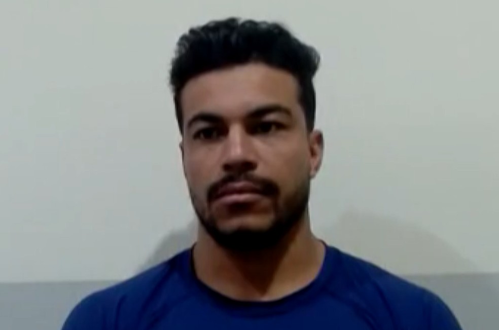 Lucas foi preso e permaneceu em silêncio durante o depoimento. — Foto: Reprodução