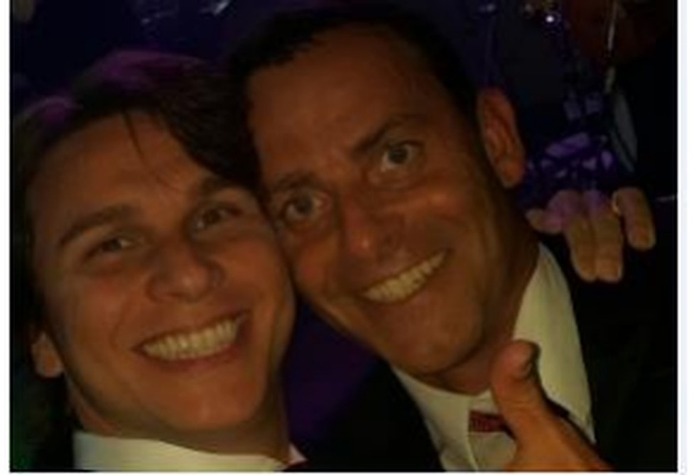 O delegado Allan Turnowski e o ex-delegado Maurício Demetrio juntos — Foto: Reprodução